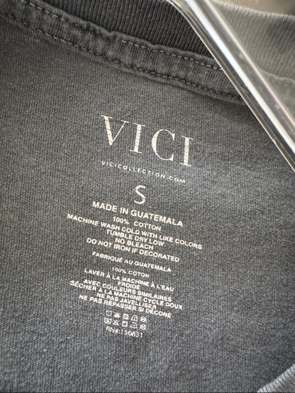 VICI Malibu So Cal Black Crop Tee with Pink Graphic print - Picture 7 of 7